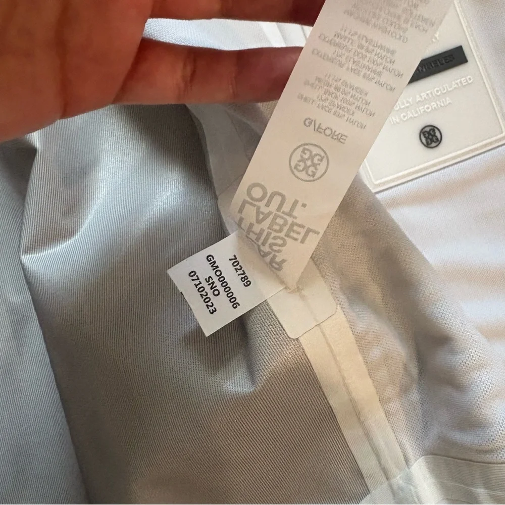 G/Fore Repeller Vest Mens Size S white Performance Golf New